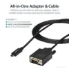 Startech Cabo Adaptador de Vídeo USB C-VGA 2M