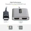Startech DisplayPort Dual HDMI MST Hub 30cm