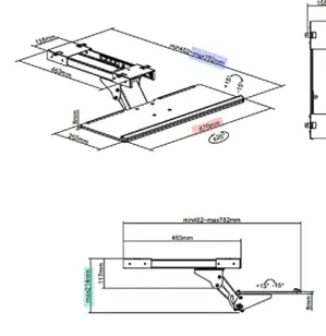 Startech Kbtrayadj Bandeja para Suporte Teclado Acessórios para Servidores
