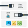 Startech USB C a USB B Cabo 2m Preto
