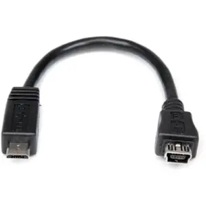 Startech UUSBMUSBMF6 Cabo Mini-usb B Macho Micro-usb a Fêmea 15cm