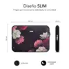 Subblim Sleeve Neo Flower 13.3-14 neoprene preto elegante