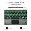 Subblim Smart Backlit Bluetooth Teclado Touchpad Cinzento Preto