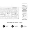 Subblim SUBKBC0SSK51 Teclado USB Fios Silencioso Branco