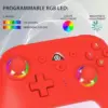 Subsonic Comando Sem Fios LED RGB Switch Vermelho Compatível com Nintendo Switch
