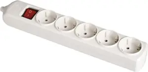 Solera EDM41217 Bloco 5 Tomadas T/t Lateral 16a 250v Branco