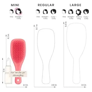 Tangle Teezer Escova de Cabelo Mini Coral