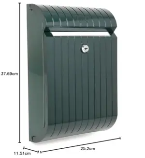 Tatay Caixa de Correio Piccolo Plástico Verde Estanco
