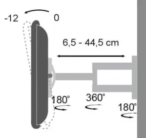 Techly ICA-LCD-2903WH Suporte para TV e Monitor 19 a 37″