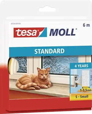 Tesa Fita de Espuma Moll Perfil I STANDARD 6m Branca