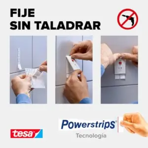 Tesa Prego adesivo ajustável para azulejos 4kg