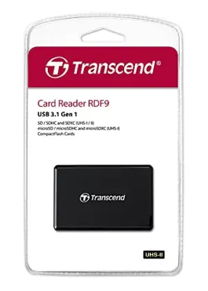 Transcend Leitor de Cartões UHS-II USB 3.1 Preto