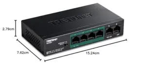 Trendnet TE-FP051 Switch de Rede Não-Gerido Fast PoE 5 Portas