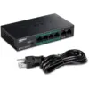 Trendnet TE-FP051 Switch de Rede Não-Gerido Fast PoE 5 Portas