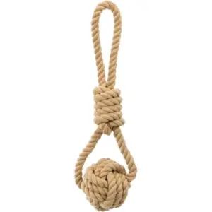 Trixie Brinquedo Cão Corda com Bola 8x30cm Algodão Poliéster