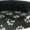 Trixie Cama Oval Jimmy 85×75 cm Preto Pelúcia