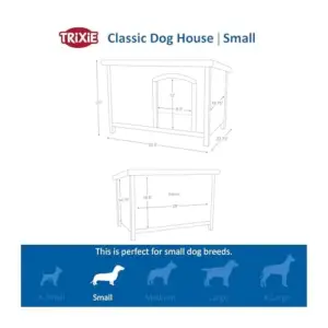 Trixie Casota para Cães “classic” Cinza 1