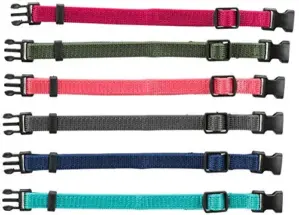 Trixie Coleira Ajustável para Cachorros Cores Suaves 17-25cm