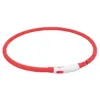 Trixie Coleira Flasher USB Vermelho 70cm