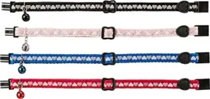 Trixie Coleira Nylon Glitter com Sino Colorida