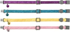 Trixie Coleira Nylon Plastico Glitter para Gato