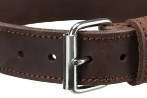Trixie Coleira Rustic Couro Castanho Escuro L XL