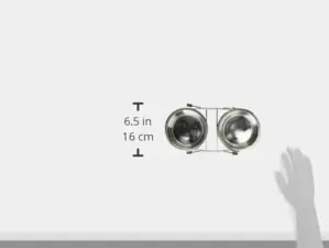 Trixie Comedouro Duplo Aço Inoxidável 450ml