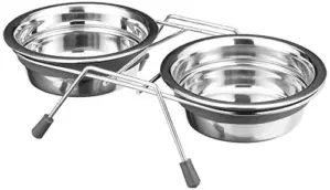 Trixie Comedouro Duplo Inox 250ml