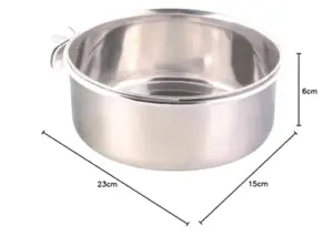 Trixie Comedouro Inox 900ml 14cm