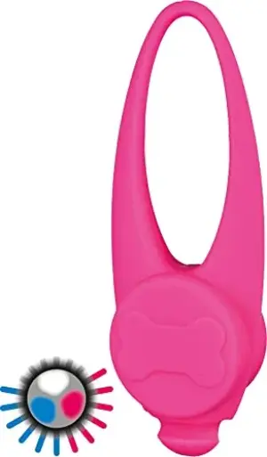 Trixie Flasher Clip para Coleira Branca 8 cm