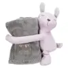 Trixie Manta em Peluche Cinzento Lilás Junior com Brinquedo e Tampa