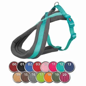 Trixie Peitoral Premium Touring Azul Escuro 45-80 cm