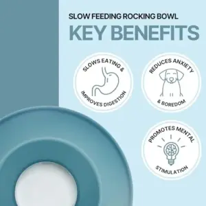 Trixie Taça Rocking Slow Feed de Plástico 500ml