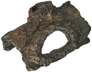 Tronco Cavernoso Peixe 15cm Resina Natural