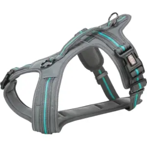 Trixie Peitoral Fusion Touring Antracite/Turquesa 61-75cm