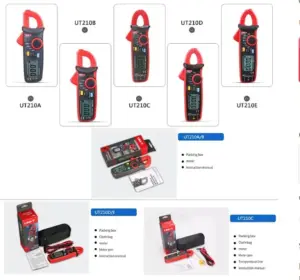 Uni-T Pinça Amperimétrica Digital UT210B 200A True RMS