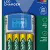 Varta Carregador LCD 12V USB + 4 Accu 2500 mAh AA
