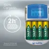 Varta Carregador LCD 12V USB + 4 Accu 2500 mAh AA