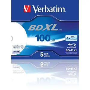 Verbatim Blu-Ray 100GB 4x printable pack 5un