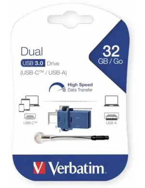 Verbatim Store N Go Dual Drive 32GB USB 3.0 USB C