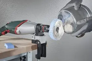 Wolfcraft Kit de Polimento Azul e Castanho para Superfícies Metálicas