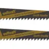 Wolfcraft Lâmina de serra para madeira e plástico 2 unidades