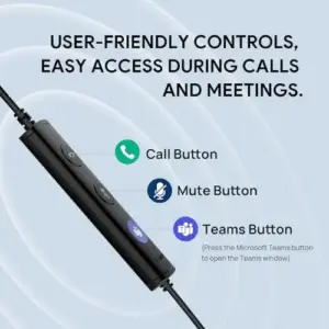 Yealink UH34 Mono Auscultador com Microfone Preto