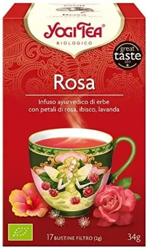 Yogi Tea Chá Rosa 17 Saquetas