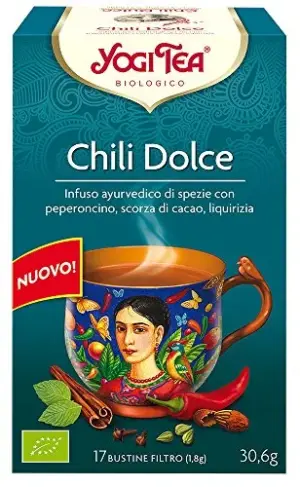 Yogi Tea Infusão Sweet Chili com Canela e Laranja 17 Saquetas