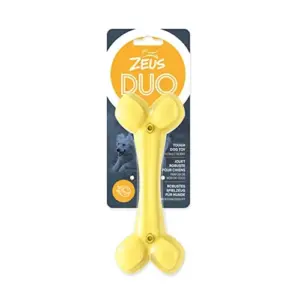 Zeus Mordedor Duo Osso Amarelo Aroma a Coco 18 cm