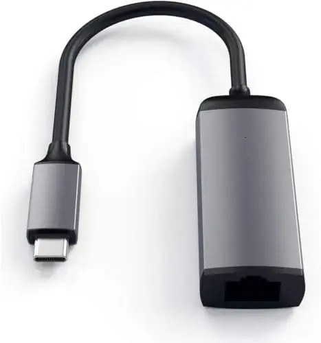 Satechi Adaptador USB-C para Ethernet Gigabit 10/100/1000 Mbps Cinzento