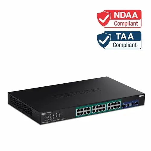 Trendnet TPE-30284 Switch de Rede 10/100/1000Mbps 28 Portas Preto