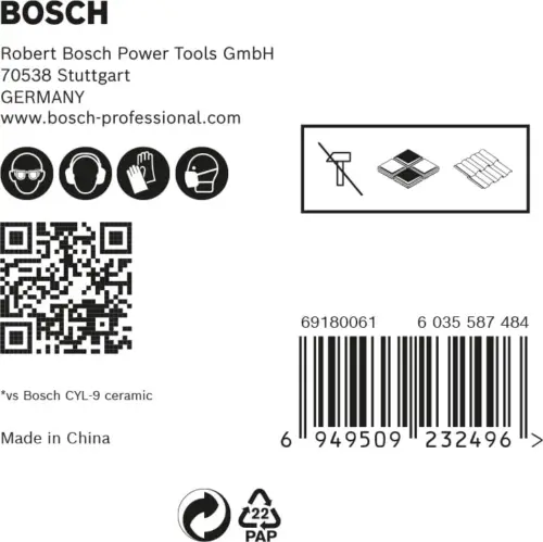 Bosch Conjunto de Brocas Hex-9 Expert Hardceramic 4/5/6/8/10mm