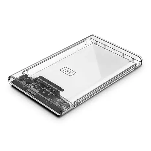 1Life caixa externa HDD SSD 2.5 10TB transparente